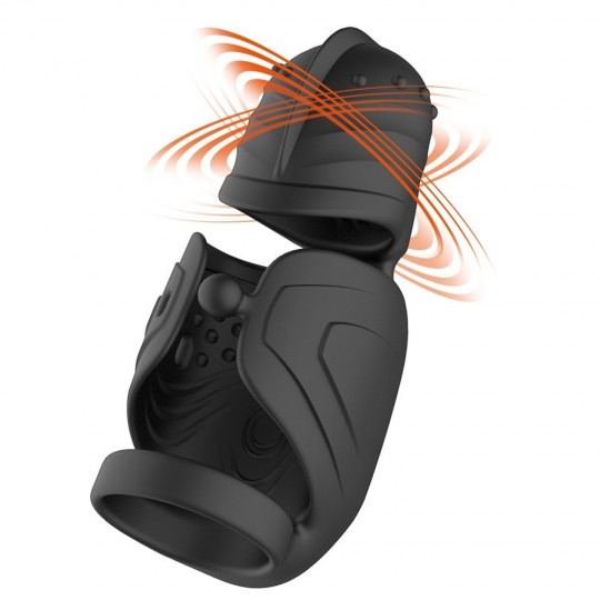 COCK VIBRATOR WITH ELLIPTICAL MOVING GLANS STIMULATOR