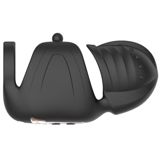 COCK VIBRATOR WITH ELLIPTICAL MOVING GLANS STIMULATOR