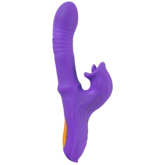 THRUSTING VIBRATOR WITH A MOVING RING