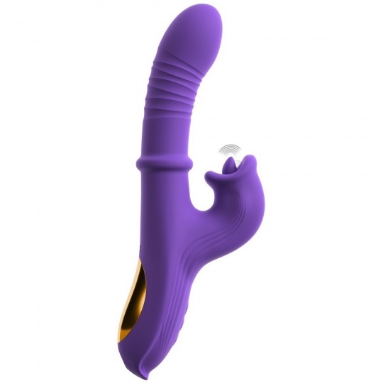 THRUSTING VIBRATOR WITH A MOVING RING