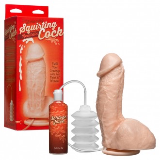 THE AMAZING SQUIRTING REALISTIC COCK DILDO WITH EJACULATION