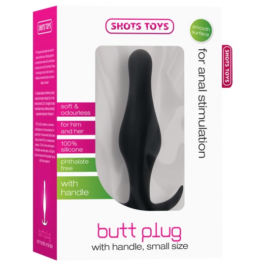PLUG ANAL BUTT PLUG COM PEGA  PRETO PEQUENO