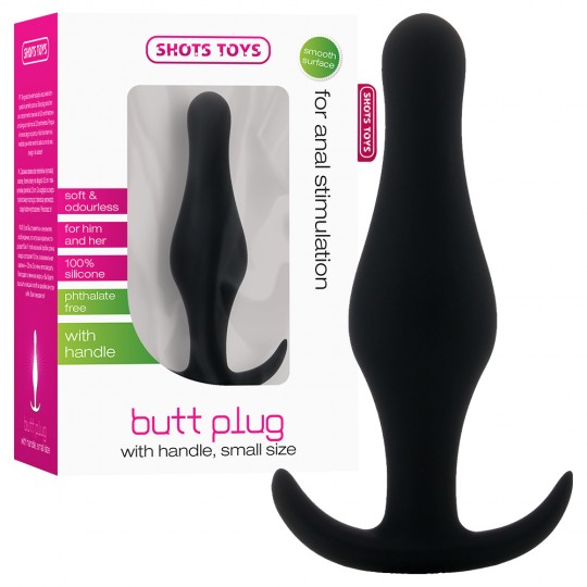 PLUG ANAL BUTT PLUG COM PEGA  PRETO PEQUENO