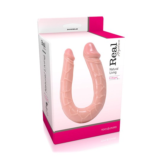 DILDO DUPLO U-SHAPED REAL RAPTURE