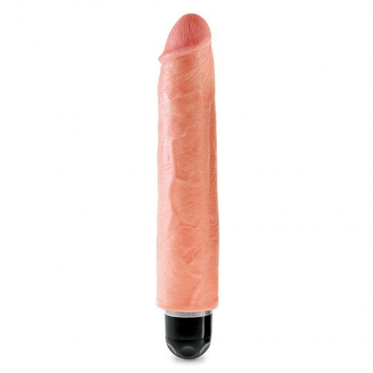 KING COCK VIBRATING STIFFY 10” REALISTIC VIBRATOR WHITE