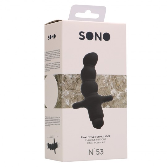 ESTIMULADOR DE PRÓSTATA CON VIBRACIÓN SONO Nº53 NEGRO