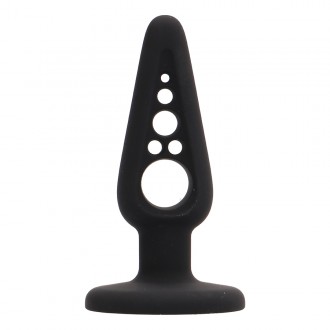 PLUG & PLAY 4” SILICONE BUTT PLUG BLACK