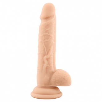 DILDO REALISTICO VERO E PROPRIO SICURO ASTA SOTTILE BIANCO