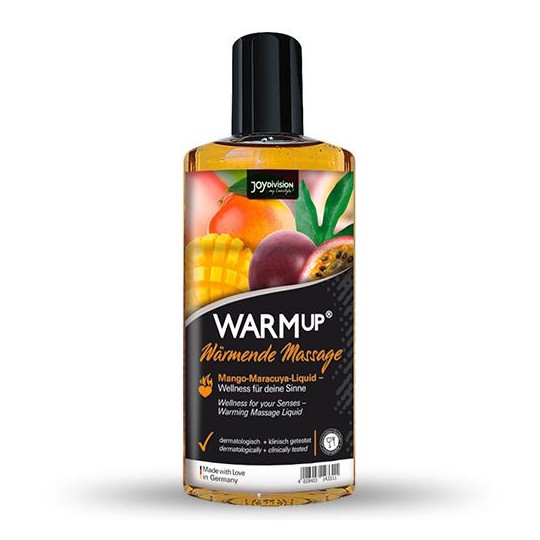 WARMUP EDIBLE MASSAGE OIL MANGO PASSION FRUIT 150ML