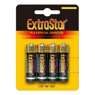 4 AA SALINE EXTRASTAR BATTERIES