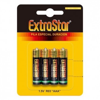 4 BATTERIE AAA EXTRASTAR