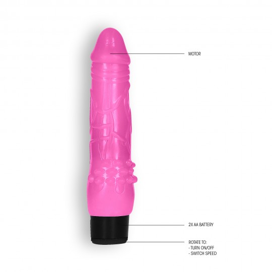 VIBRADOR REALÍSTICO 8&quot; FAT VIBE GC ROSA