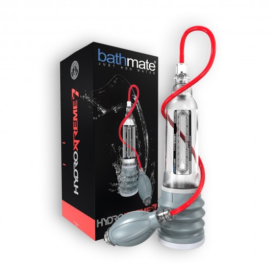 BOMBA COM ACESSÓRIOS BATHMATE HYDRO XTREME 7 TRANSPARENTE