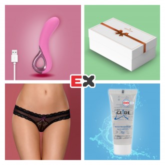 CAIXA PRESENTE COM VIBRADOR RECARREGÁVEL ARCTIC WAVE ROSA E OFERTA DE CUECA 820-PAN L/XL + LUBRIFICANTE JUST GLIDE 20 ML 