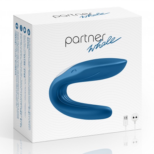 VIBRADOR PARA PAREJAS PARTNER WHALE CON CARGADOR USB