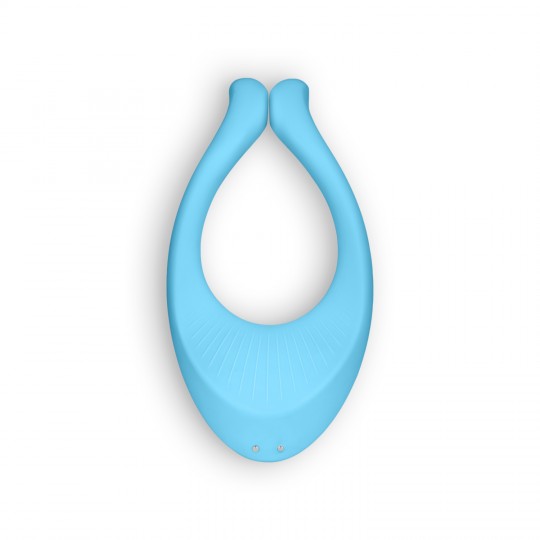 VIBRADOR PARTNER MULTIFUN 1 COM CARREGADOR USB AZUL