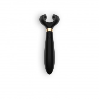 PARTNER MULTIFUN 3 VIBRATOR WITH USB CHARGER BLACK