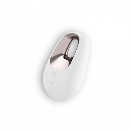 BIANCO TENTAZIONE CLITORIDE STIMOLATORE CON CARICATORE USB SATISFYER LAYONS