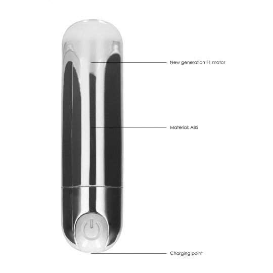 BE GOOD TONIGHT RECHARGEABLE VIBRATING BULLET SILVER