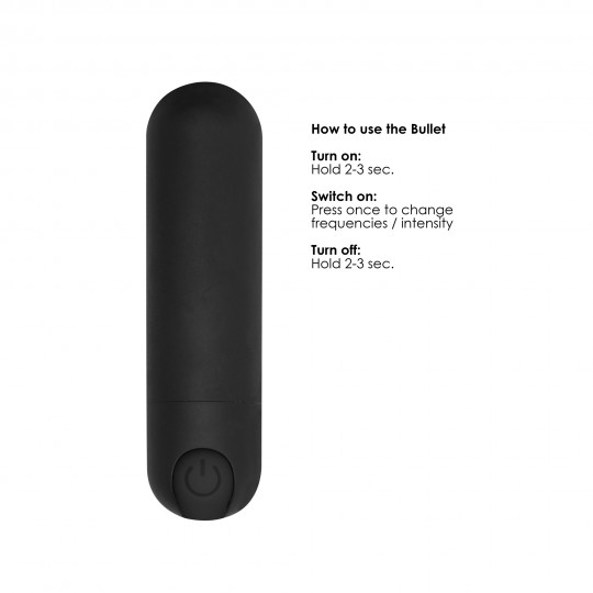 BE GOOD TONIGHT RECHARGEABLE VIBRATING BULLET BLACK