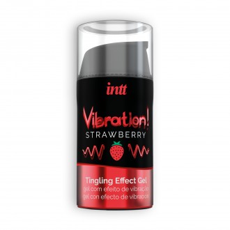 GEL CON VIBRAZIONE VIBRAZIONE FRAGOLA INTT 15 ML