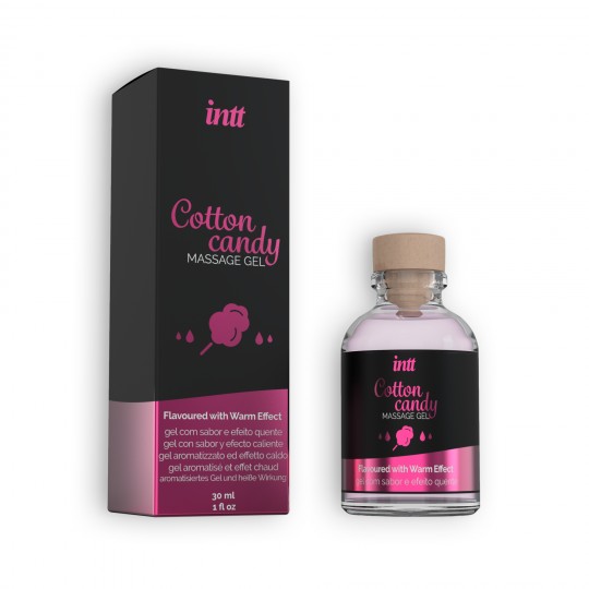 GEL DE MASAJE CON SABOR A ALGODÓN AZÚCARADO INTT 30 ML
