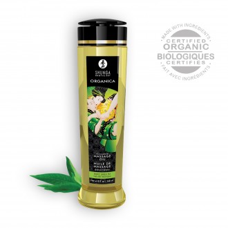 SHUNGA MASSAGE OIL ORGANICA GREEN TEA 240ML