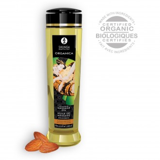 SHUNGA ORGANICA MANDORLE DOLCI KISSABLE OLIO DA MASSAGGIO 240 ML