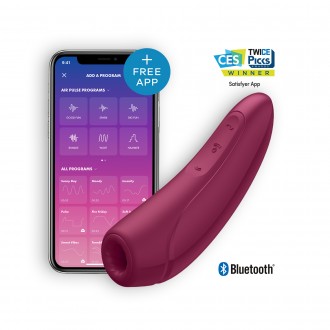 ESTIMULADOR CURVY 1+ COM APP SATISFYER VERMELHO