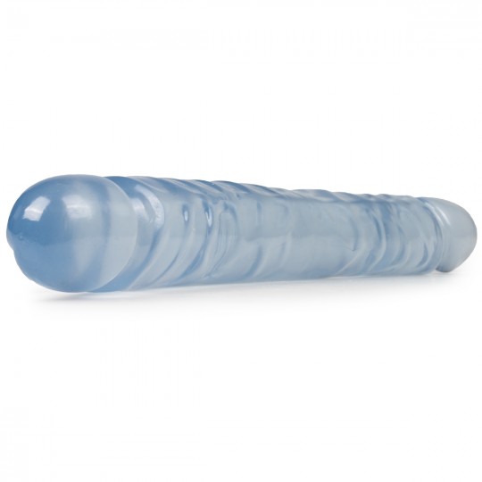 DILDO DUPLO JR. DOUBLE DONG 12&#039;&#039; TRANSPARENTE