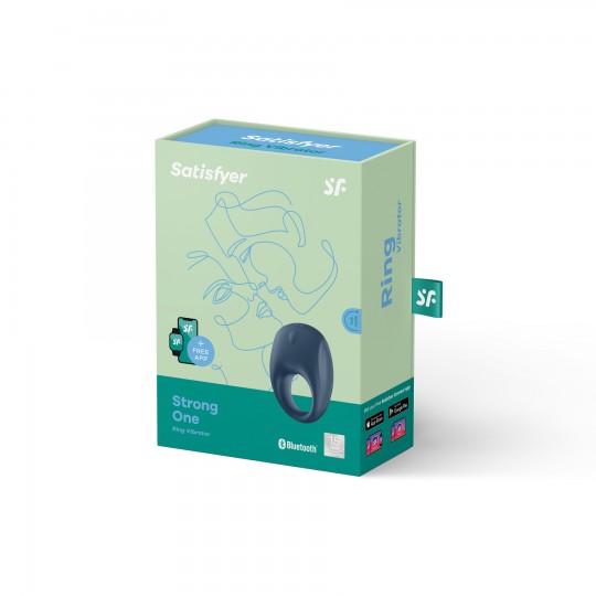 ANELLO VIBRANTE CON APP E BLUETOOTH FORTE UN ANELLO SATISFYER BLU
