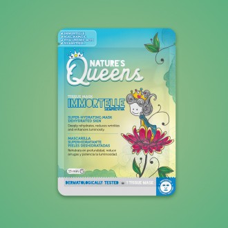 NATURE'S QUEENS SUPER-HYDRATING FACIAL TISSUE MASK IMMORTELLE 25ML