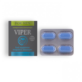 CÁPSULAS ESTIMULANTES VIPER PARA HOMBRE 4 CAPS