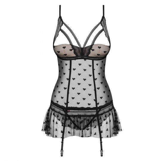 CORPETE E TANGA HEARTIA OBSESSIVE PRETO