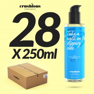 CONFEZIONE DA 28 LUBRIFICANTI SCHIACCIATI A BASE D'ACQUA 250 ML