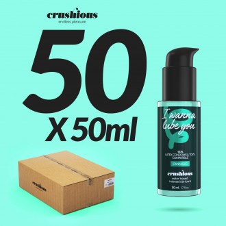PACK OF 50 CRUSHIOUS CANNABIS WATERBASED LUBRICANTS 50 ML