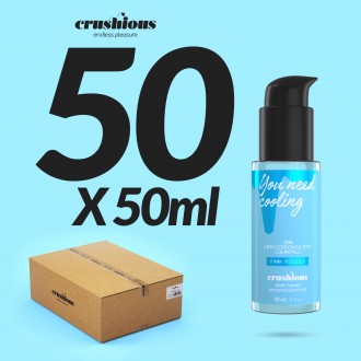 PACK OF 50 CRUSHIOUS COOLING EFFECT LUBRICANTS 50 ML