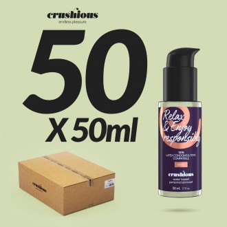 PACK OF 50 CRUSHIOUS ANAL USE LUBRICANTS 50 ML