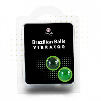 Lubrificante palle brasiliano palle effetto shock vibratore 2 x 4GR