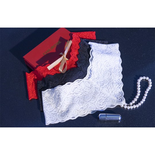 CR-4395 PEARL THONG BLACK