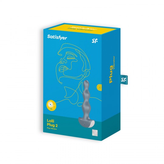 PLUG ANAL VIBRATORIO LOLLI PLUG 2 SARISFYER GRIS