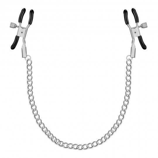 PINCES À TÉTONS SILVER NIPPLE CHAIN CLAMPS CRUSHIOUS