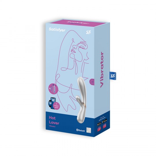 SATISFYER HOT LOVER VIBRATOR SILVER