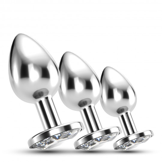 ANALE TRENO TRIO BIJOU TRASPARENTE CRUSHIOUS CON LIBERO INDIVIDUALE BORSE