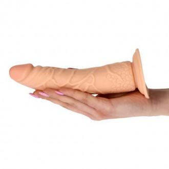 DILDO REALISTICO VERO RAPIMENTO TERRA SAPORE 7 " BIANCO