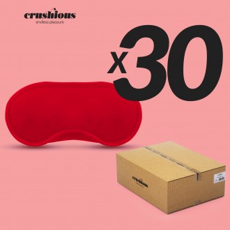 PACK DE 30 ANTIFAZ DE SATÉN CRUSHIOUS ROJO