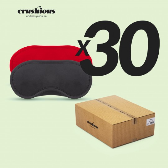 CONFEZIONE DA 30 2 BLACK &amp; RED CRUSHIOUS SATIN VENDITE