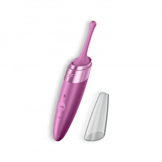 SATISFYER TWIRLING DELIGHT VIBRATOR BORDEAUX