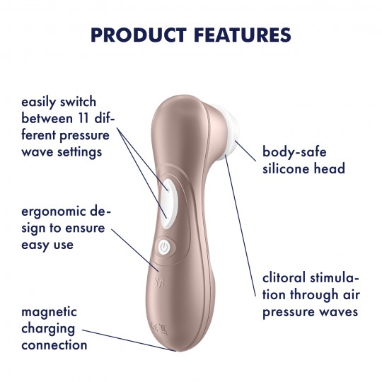 STIMOLATORE CLITORIDE RICARICABILE SATISFYER PRO 2