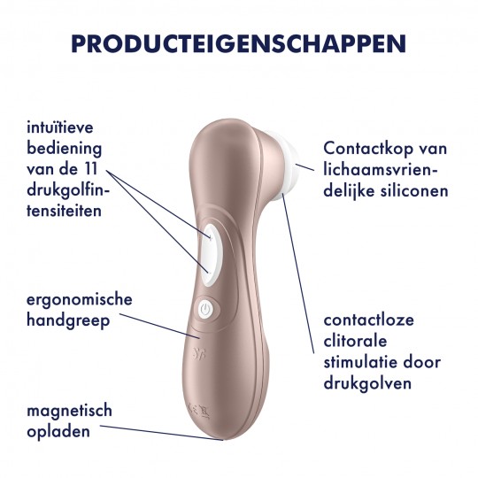 STIMOLATORE CLITORIDE RICARICABILE SATISFYER PRO 2